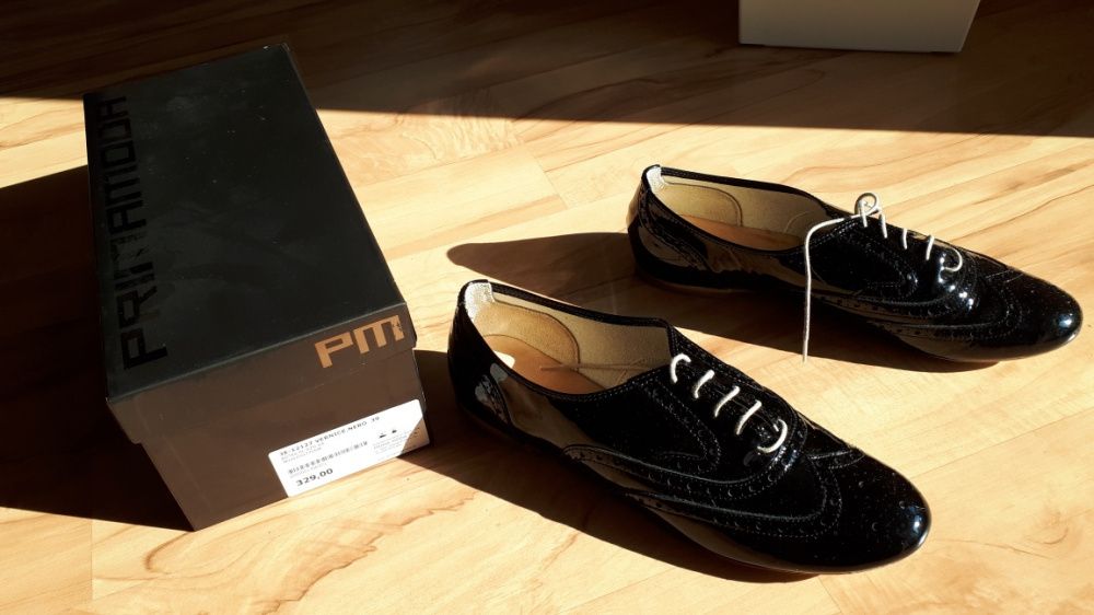 Primamoda botki,półbuty sznurowane 39, buty damskie