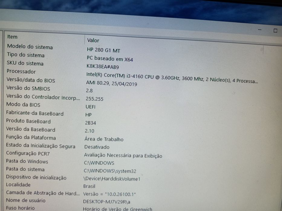 Desktop HP 280 G1 MT business