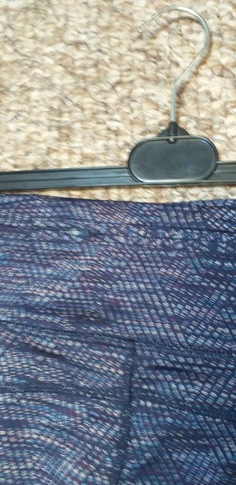 Legginsy fioletowo granatowe