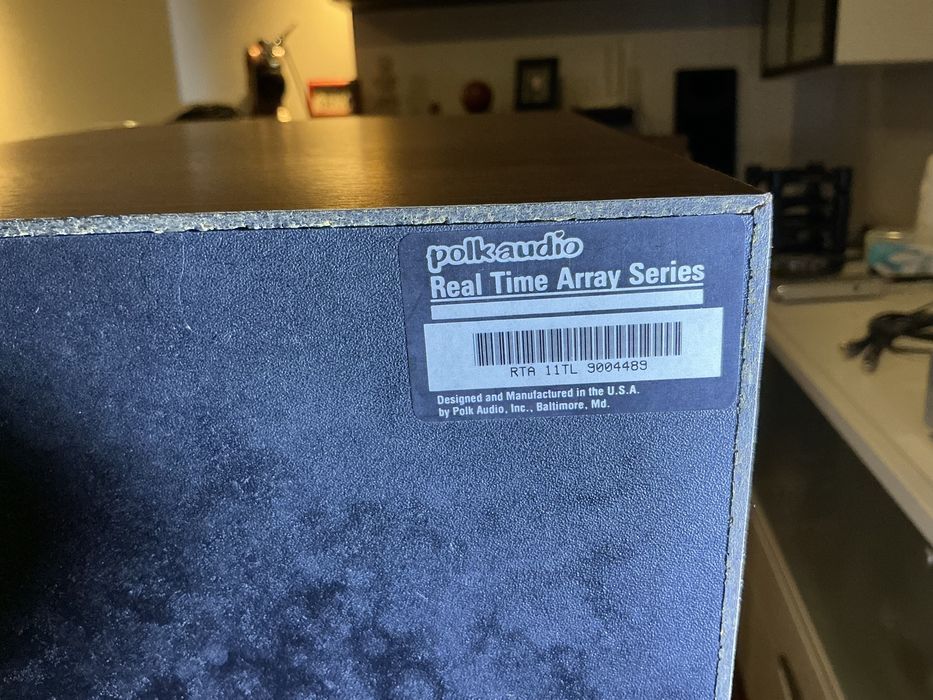 Colunas speakers Polk Audio RTA 11 TL, made in USA