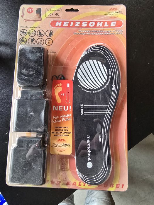 Wkładki do butów podgrzewane