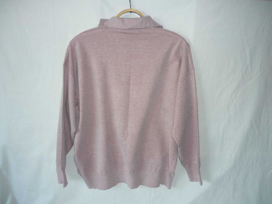 F&F світло-бузковий светр поло оверсайз широкий рукав великий розмір