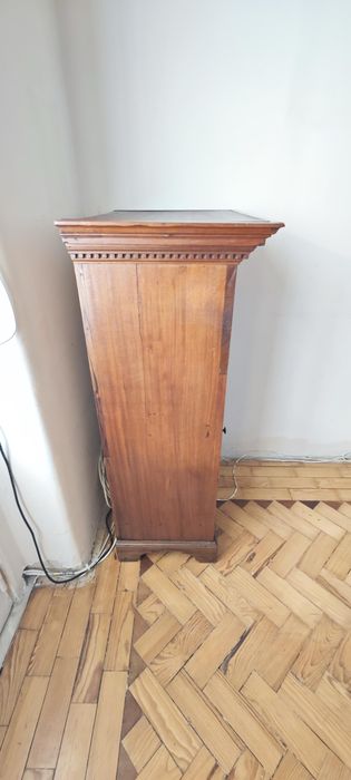 Armário antigo em madeira maciça, porta em arco, séc. XIX/XX