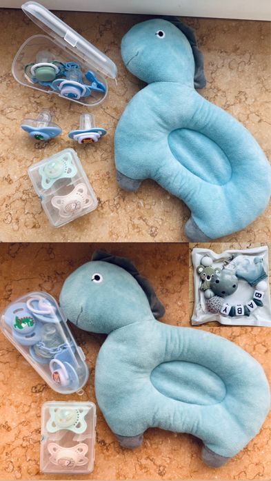 Шапка чоловічок новорічний бодік62-68носочки подушка соски пустушка