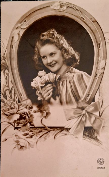 Vintage colored postcards from 1938, 1947, and 1958