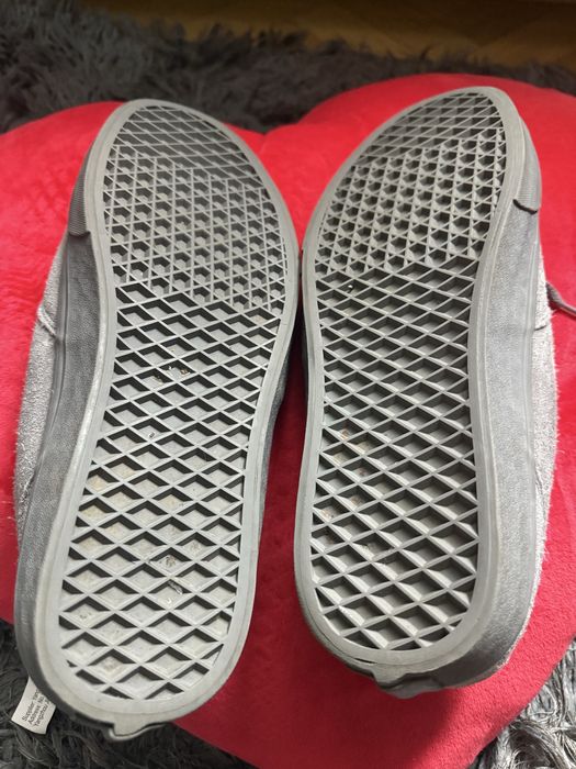 Vansy ocieplane, szary zamsz, stan jak nowe, 44