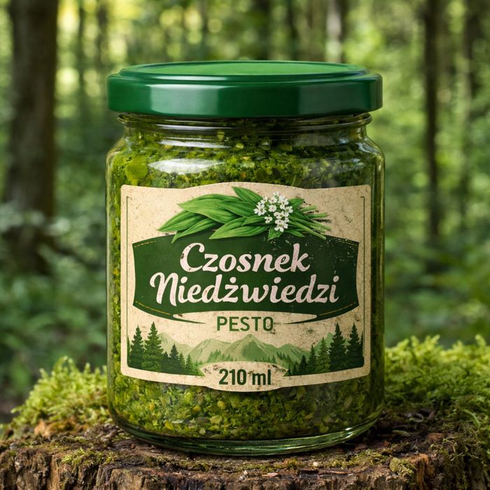Czosnek niedzwiedzi pesto