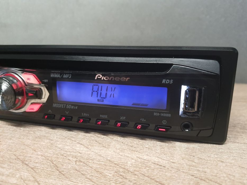 Radio Samochodowe Pioneer z Mp3, USB, AUX DEH-140UBB Podś. Volkswagen