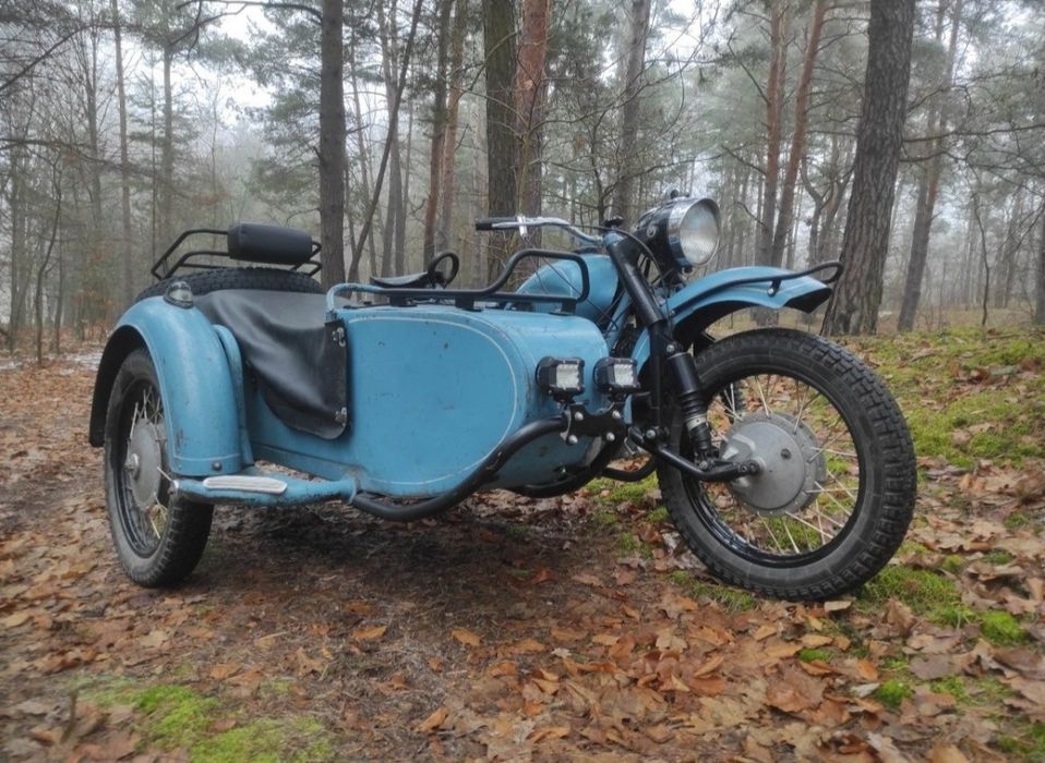 Halogeny LED + uchwyt halogenów Ural Dniepr K750 M72