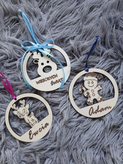 Bombka personalizowana mikołajki dla przedszkolaków upominek