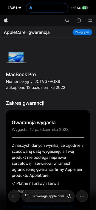 Macbook Pro 14 M1 16/512gb Stan Idealny Bateria 92%