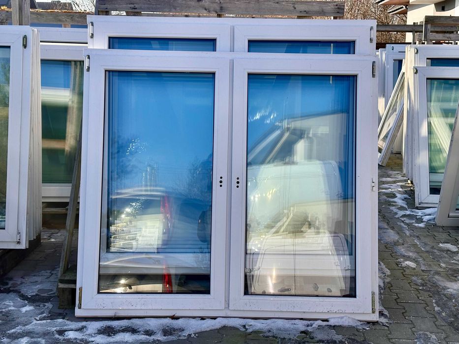 OKNA UŻYWANE dwuskrzydłowe z Niemiec- 158x141 i inne