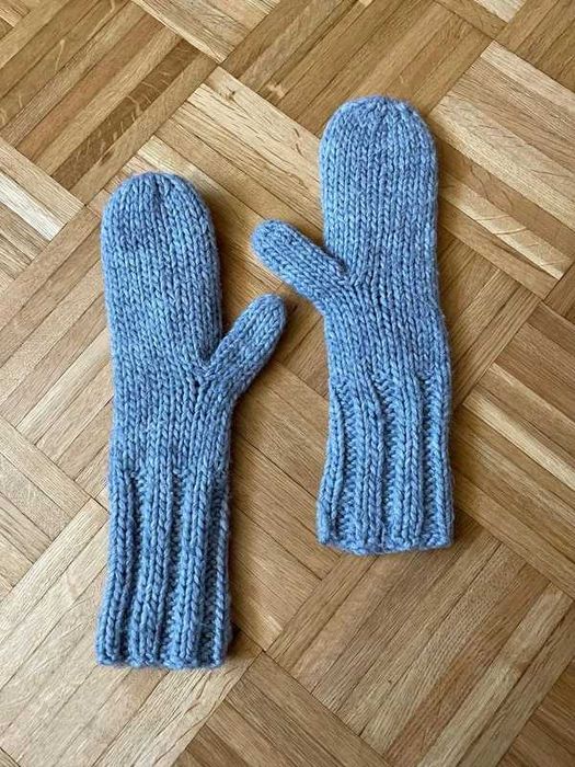 Wełniane rękawiczki Hand Knitted