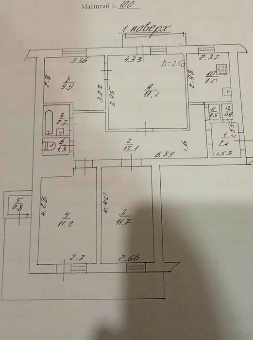 Продаж 4х кмн квартири у м.Борислав