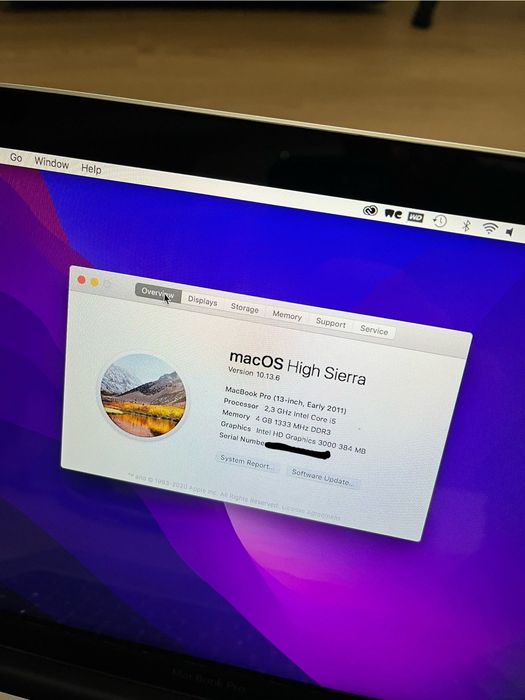 MacBook Pro 13” (Early 2011) – SSD 256GB + Carregador recente