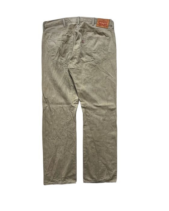 Spodnie Levis 501 cream y2k logo