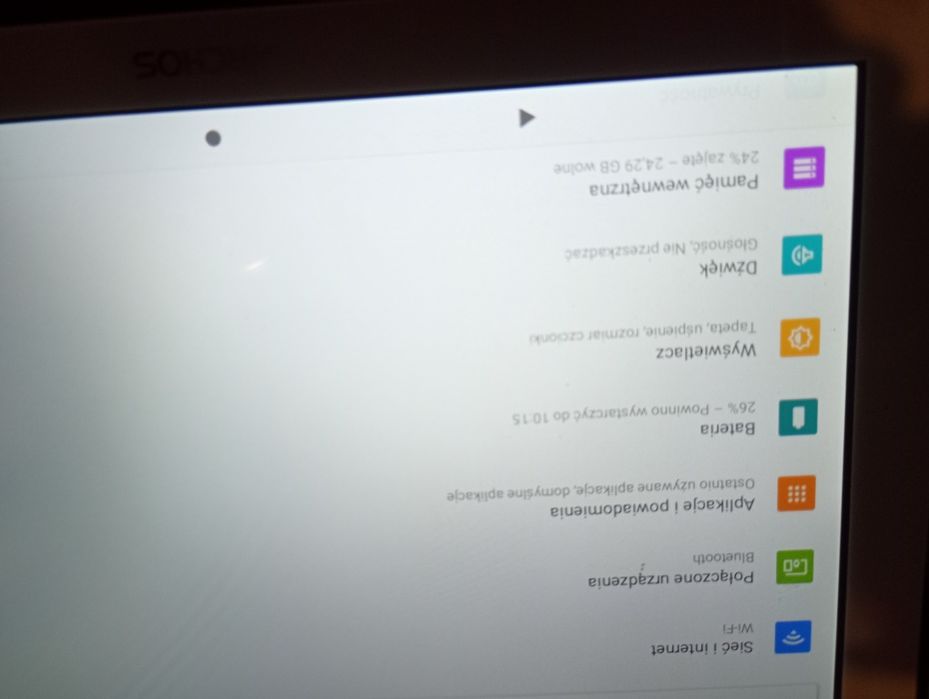 Tablet ARCHOS z androidem