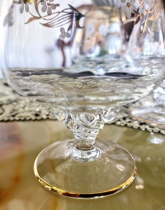 Kieliszki do Brendy 6 szt ręcznie malowane