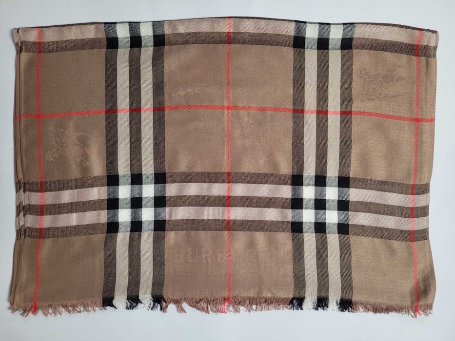 Тоненький кашеміровий шарф, палантин burberry 190 Х 70 см