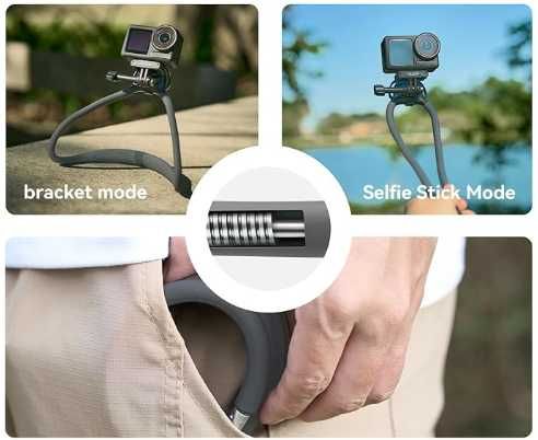 Telesin uchwyt na szyje do GoPro itp