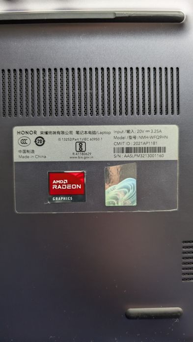 Honor magicbook 14 2021 (AMD Ryzen 5, 16/512)