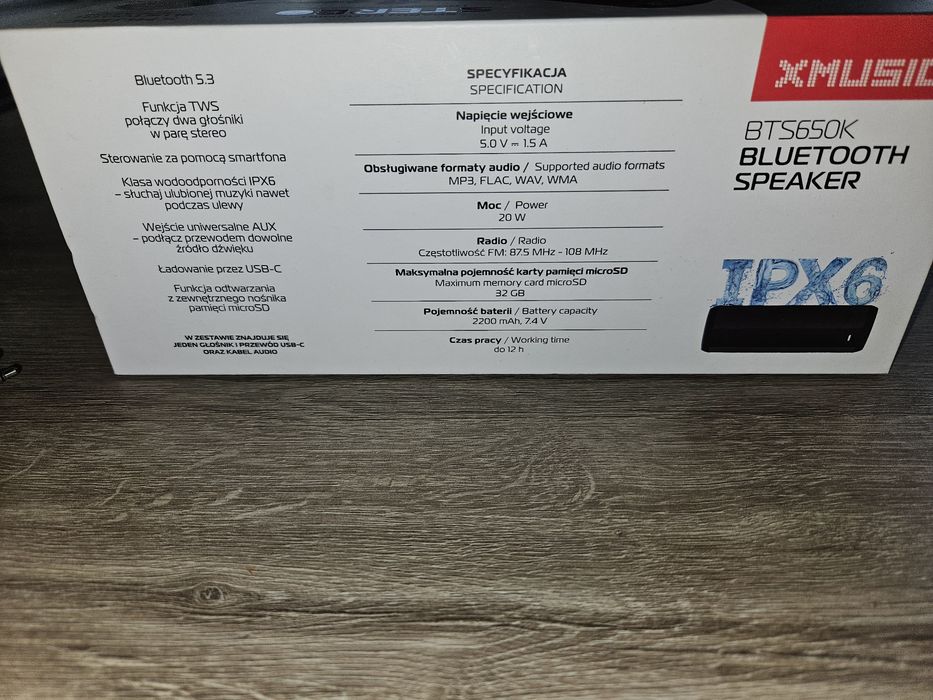 Nowy glosnik XMUSIC 20W