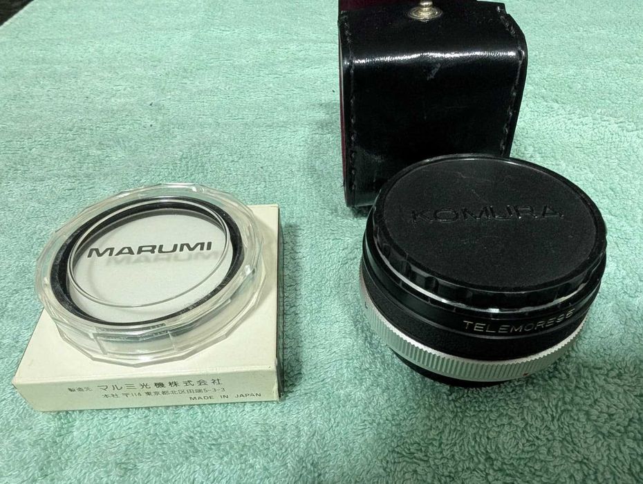 Canon AV-1 + Lente FD + Teleconversor + Filtro UV + Bolsa