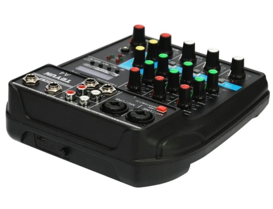 Mesa Consola Mixer Teyun TU-04 4 canais como nova!
