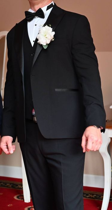 Smoking czarny na Studniówkę/Ślub