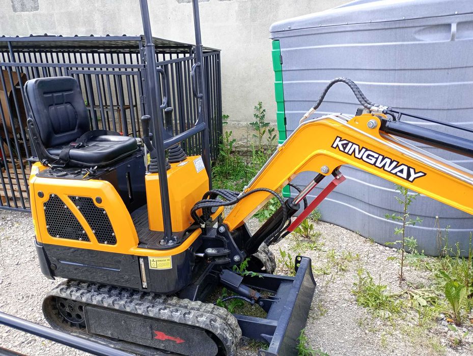 Minikoparka z chłodnicą oleju , silnik KOOP Kingway