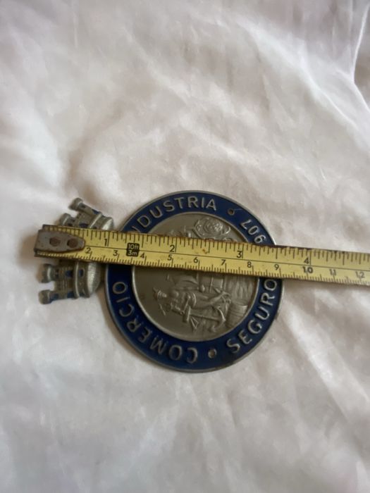 Placa de seguros comercio e industria 1907