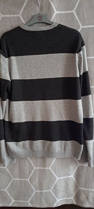 Sweter męski w pasy L