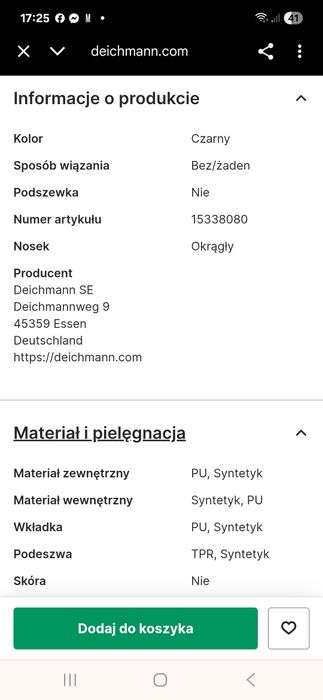 Czarne lakierowane mokasyny Deichmann 33