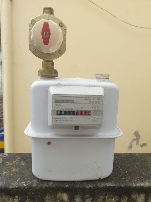 Contador de gas usado