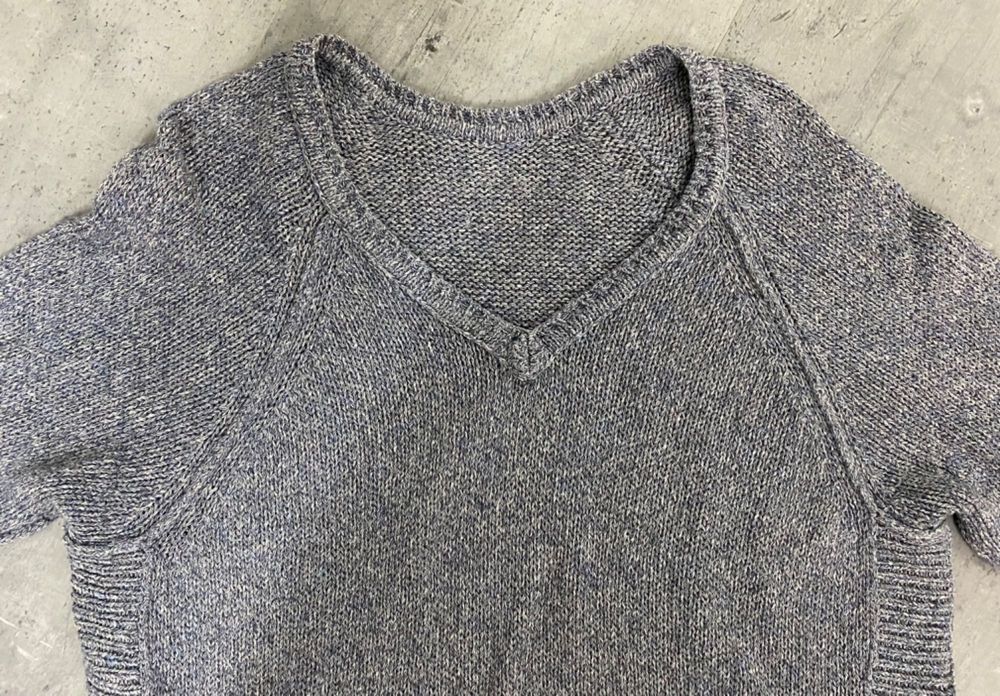 Sweterek sweter gołębi kolor szaro Niebieski L-XL