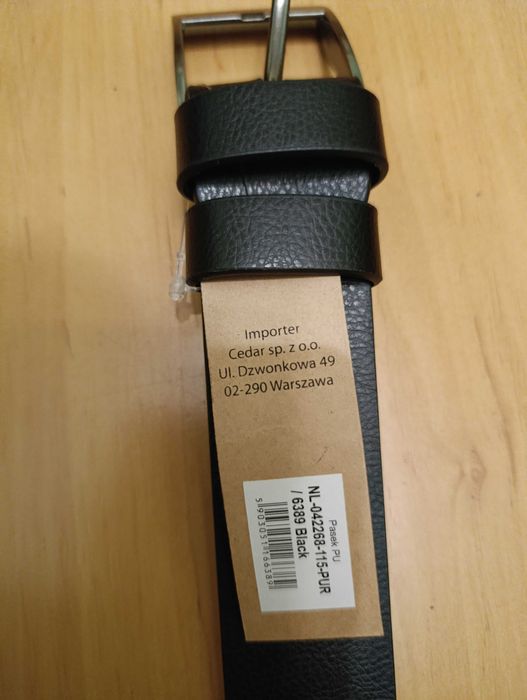 Pasek męski 115cm skóra ekologiczna