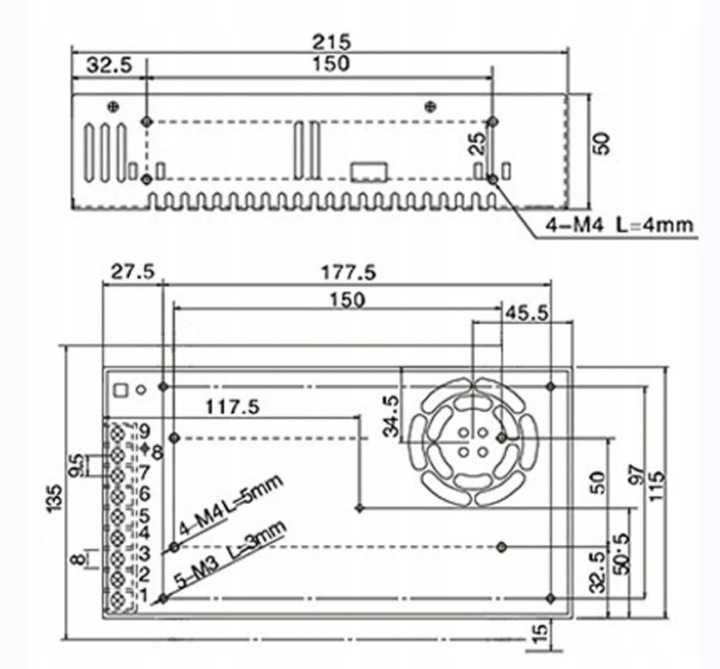 Zasilacz sieciowy impulsowy przemys 12V 30A 360W