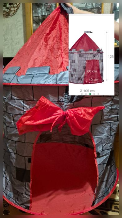 Дитяча палатка.  Підійде для створення міні подорожей вдома.