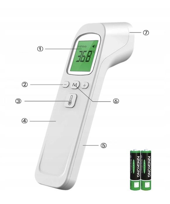 Termometr bezdotykowy na podczerwień +pulse oximeter