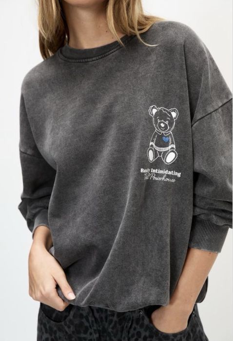 Толстовка  світшот худі Pull&bear із зображенням ведмедика
