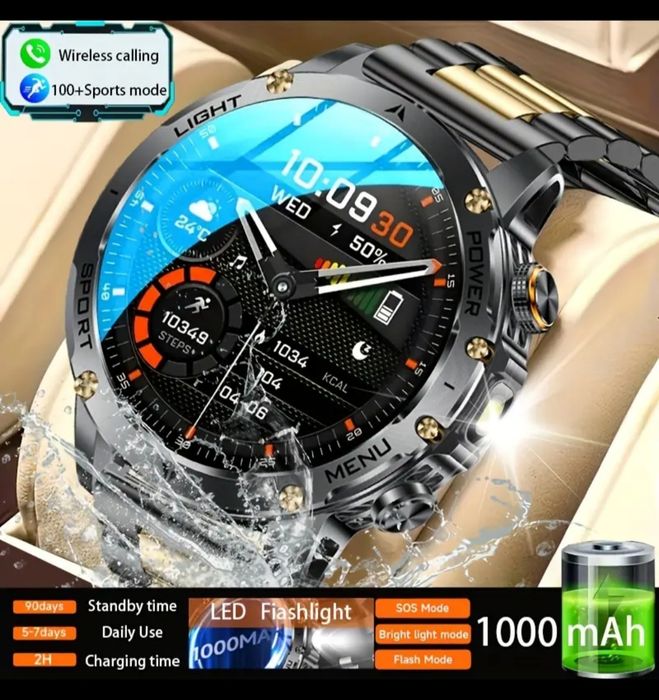 Smartwatch 1000mAh opaska treningowa