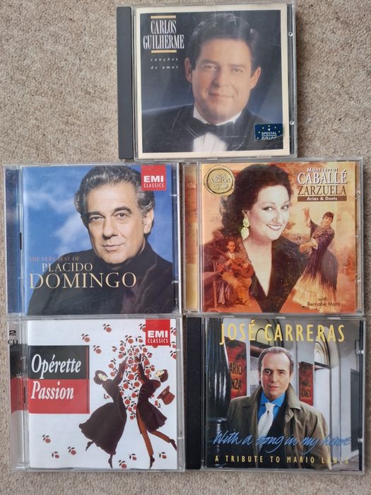 5 CDs de cantores líricos