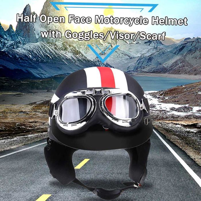 Capacete novo e oculos