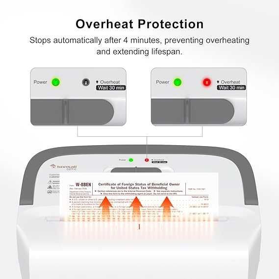 Bonsaii C277-C Niszczarka do papieru, kart 8 kartek, P-4,pojemnik 13L
