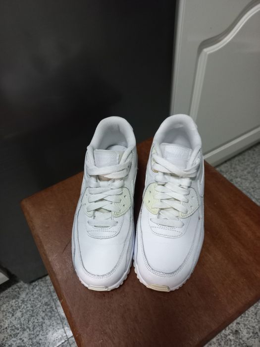 Sapatilhas Nike Air Max 90 Leather Branco senhora