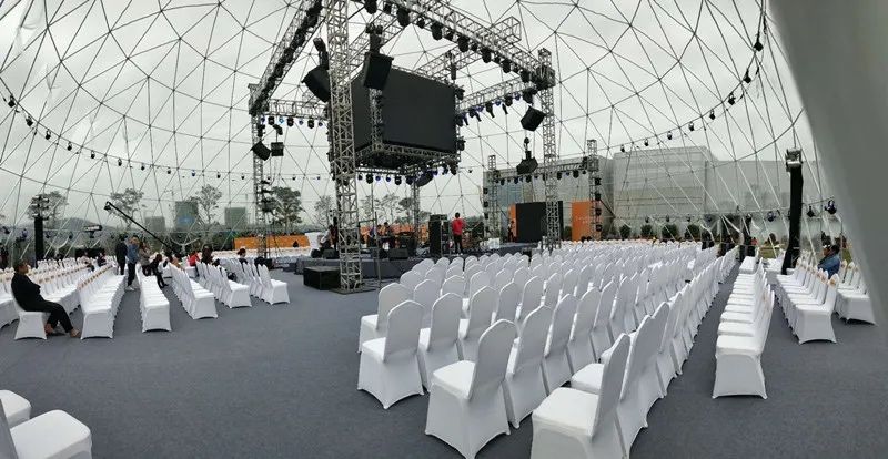 Aluguer de Infraestruturas Circulares  Dome- Solução Premium para Eventos de Grande Escala