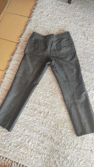 Spodnie lniane męskie