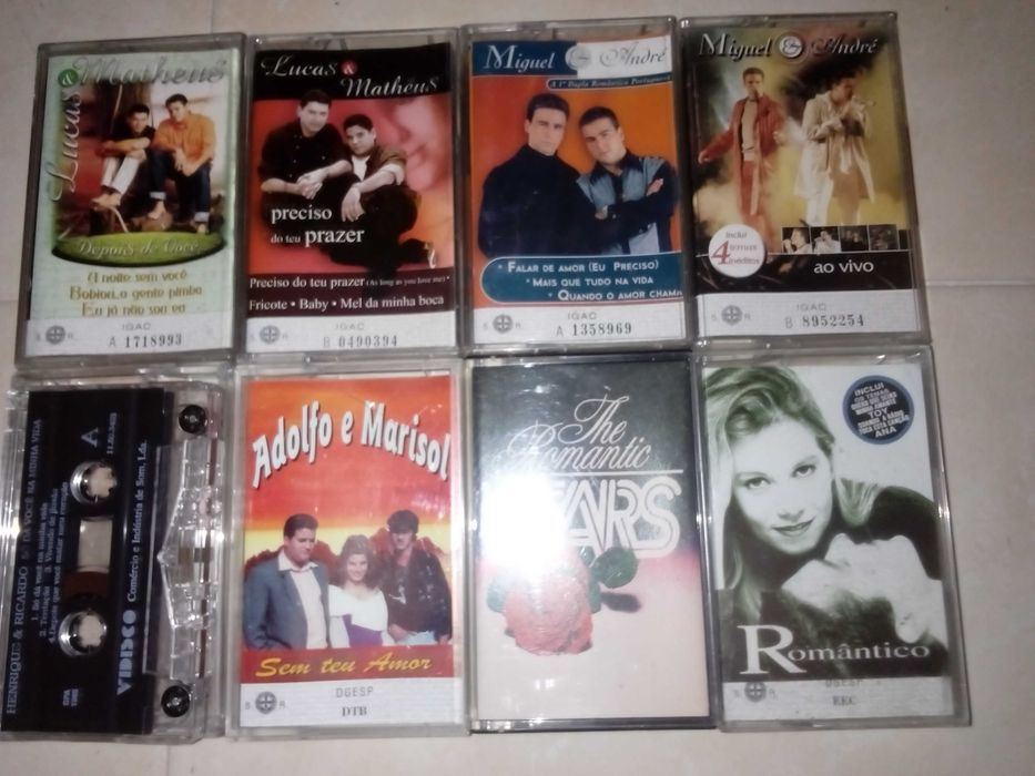 cassetes de musica Jose Malhoa, Luis Filipe Reis e outros