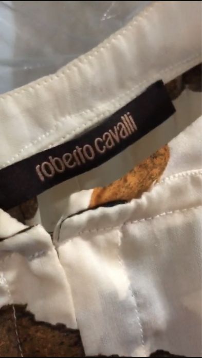 Conjunto blusa & saia em seda ROBERTO CAVALLI tmn 38
