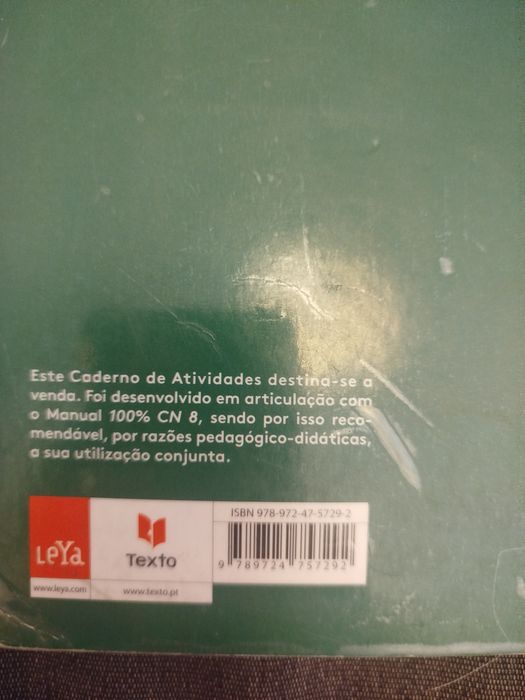 100% CN - 8°ano - caderno de atividades